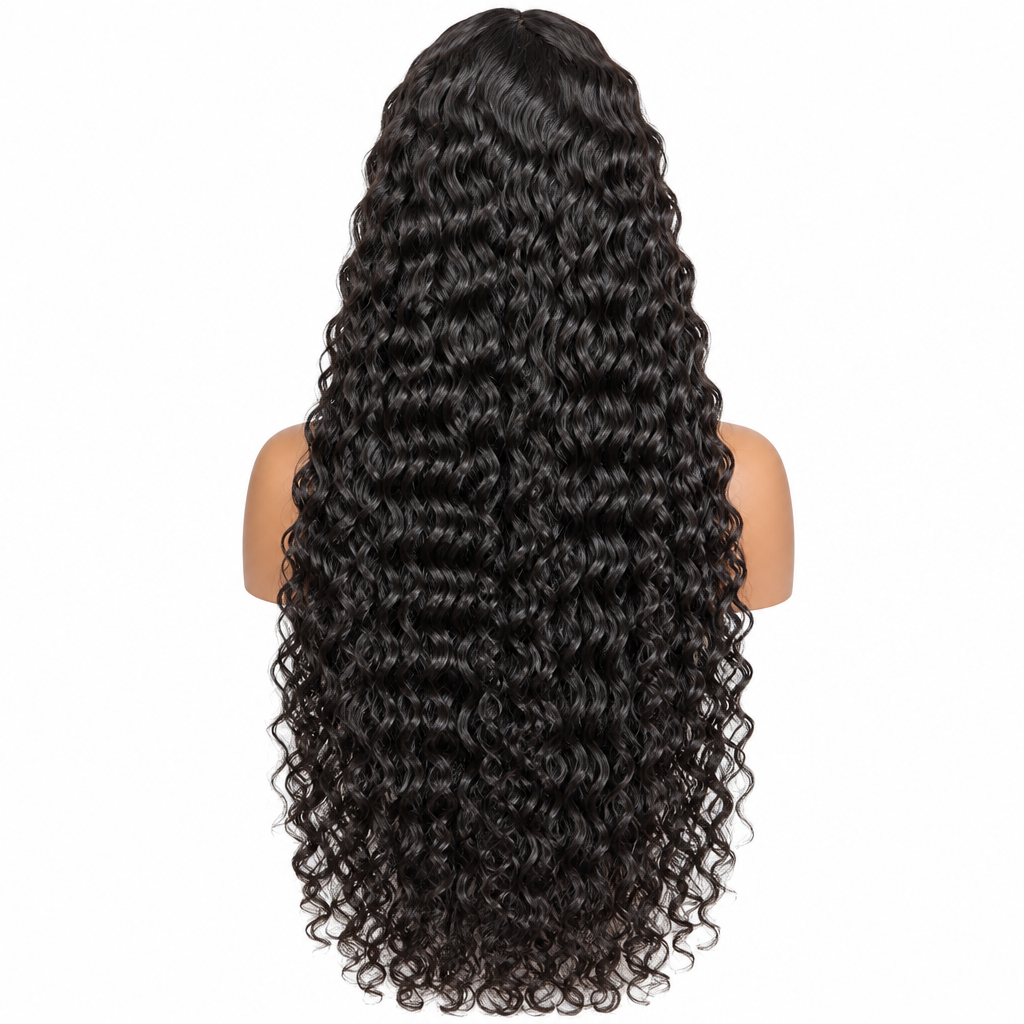 Loose deep wave HD lace frontal wig back length
