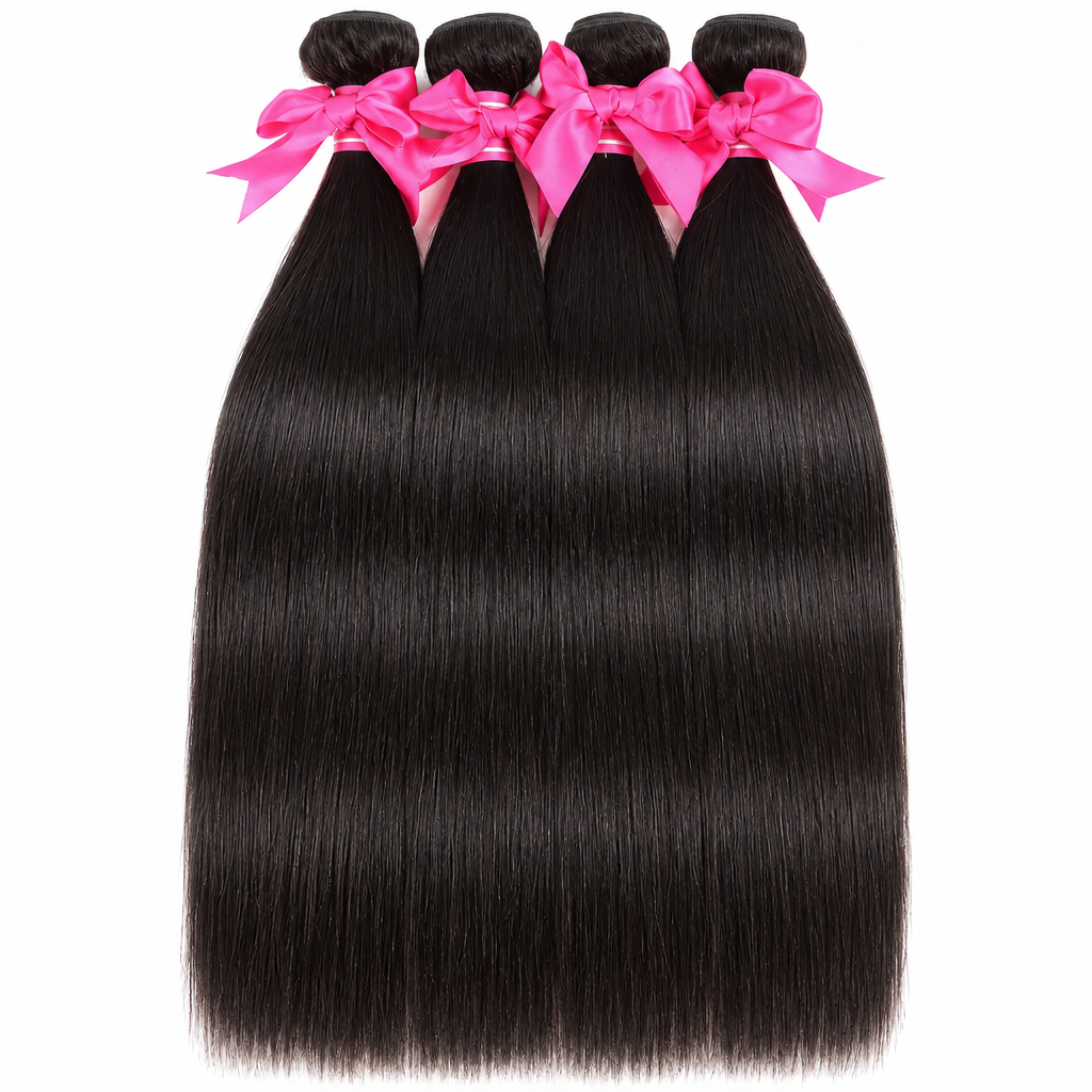 Brazilian straight virgin 12A hair bundles product