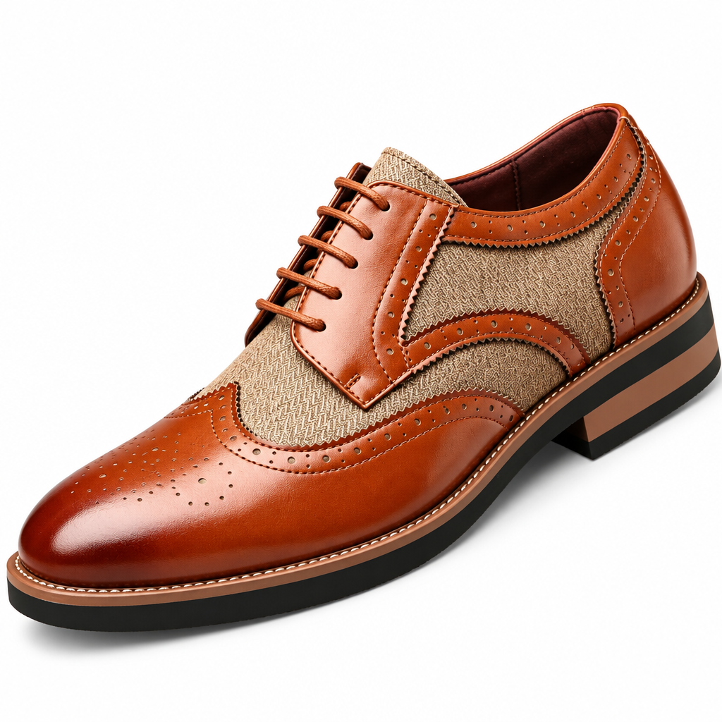 Gentleman formal dress shoe heel view