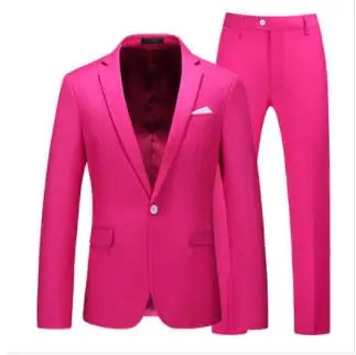 Men's 2-Piece Wedding Suit — Slim Fit Jacket & Pants
