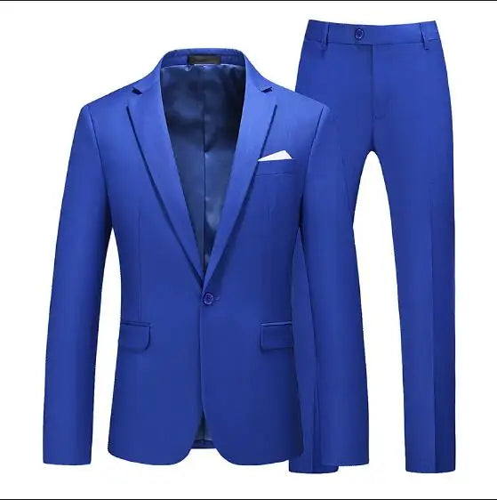 Men's 2-Piece Wedding Suit — Slim Fit Jacket & Pants