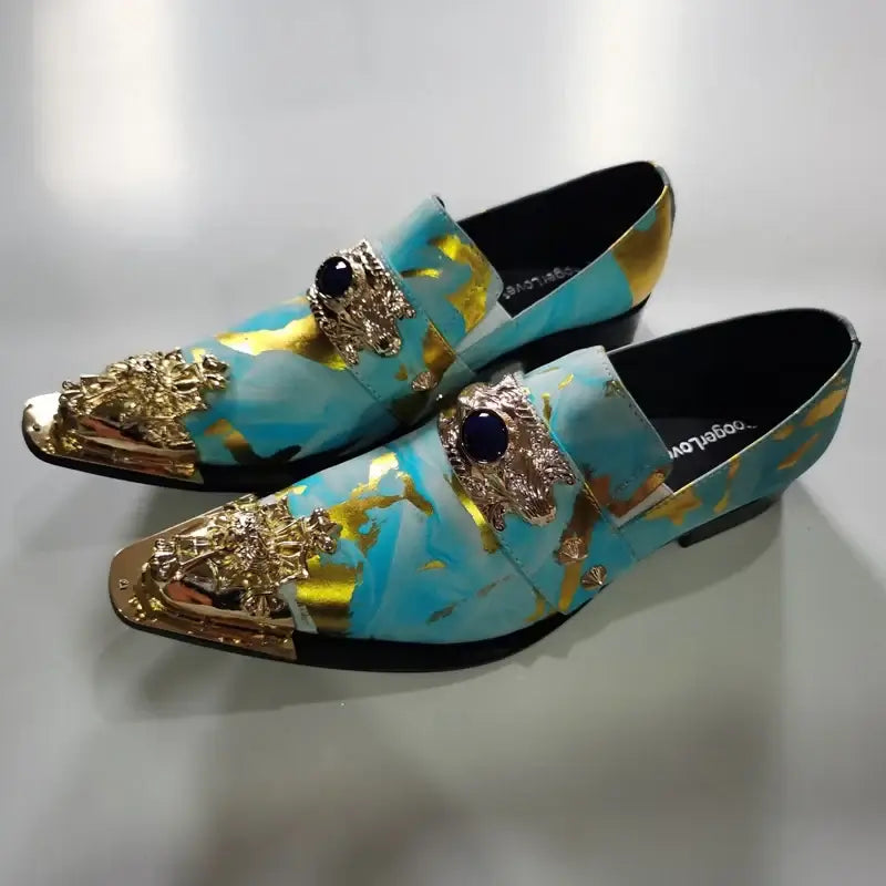 Men's Breathable Leather Business Banquet Party Wedding Dress Shoes