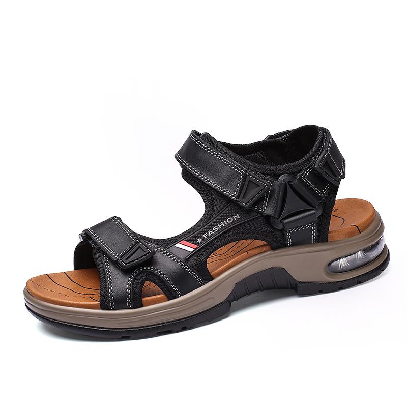 Men's Genuine Leather Gladiator Beach Sandals