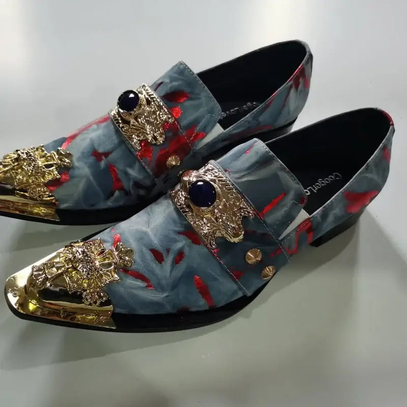 Men's Breathable Leather Business Banquet Party Wedding Dress Shoes