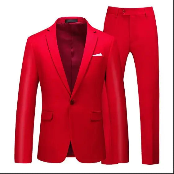 Men's 2-Piece Wedding Suit — Slim Fit Jacket & Pants