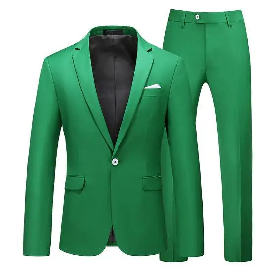 Men's 2-Piece Wedding Suit — Slim Fit Jacket & Pants