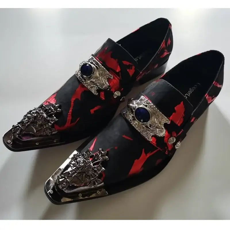 Men's Breathable Leather Business Banquet Party Wedding Dress Shoes