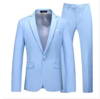 Men's 2-Piece Wedding Suit — Slim Fit Jacket & Pants