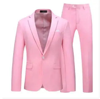 Men's 2-Piece Wedding Suit — Slim Fit Jacket & Pants