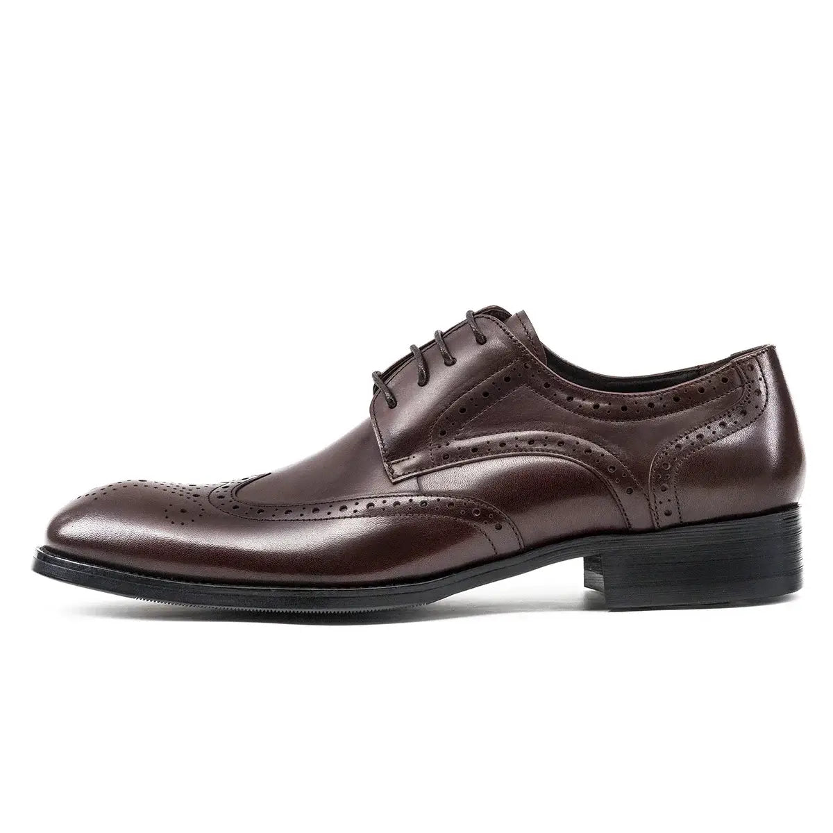 Men's Multi-Color Breathable Leather Wedding Brogue Shoes