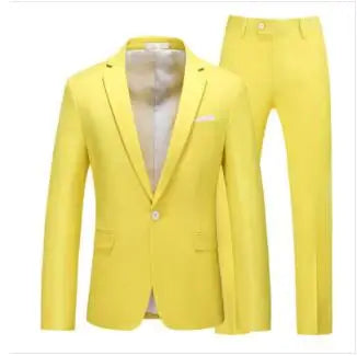 Men's 2-Piece Wedding Suit — Slim Fit Jacket & Pants