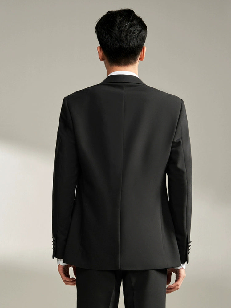 Men's Business Autumn Elastic Waist Suit