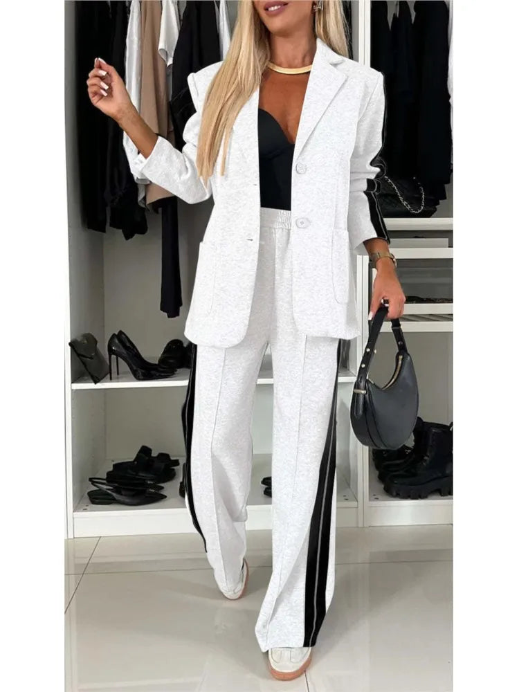 Women's 2-Piece Office Blazer and Pants Set