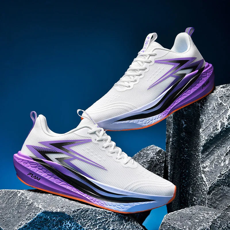 Men's Lightweight Breathable Carbon-Board Marathon Running Shoes