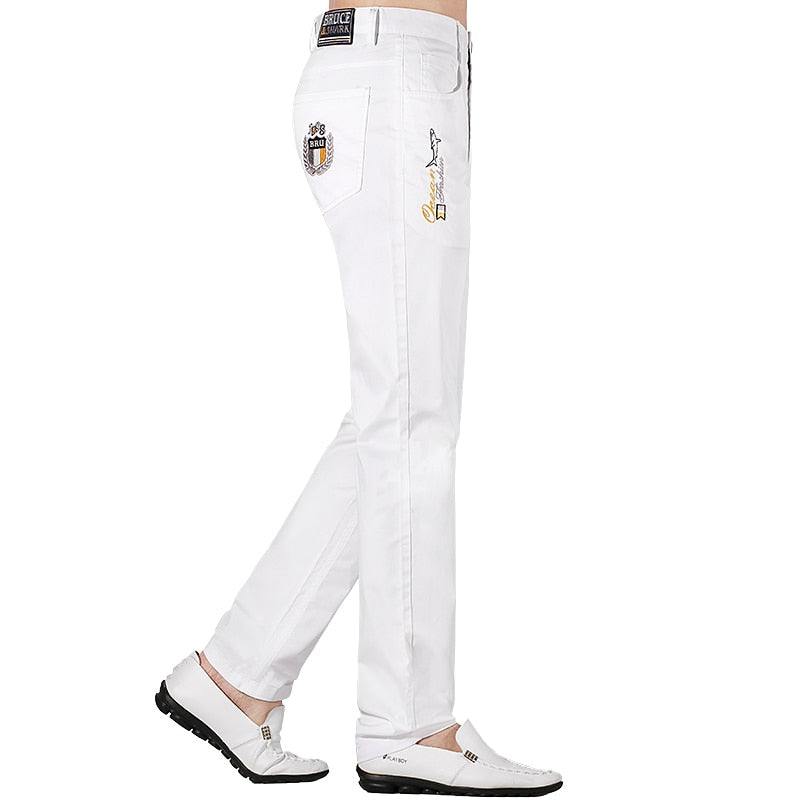 Men's Loose Straight Cotton Stretch Casual Pants