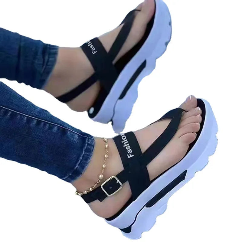 Women's Summer Platform Wedge Heel Flip Flop Sandals