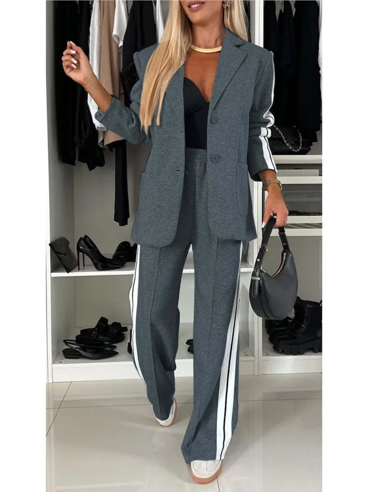 Women's 2-Piece Office Blazer and Pants Set