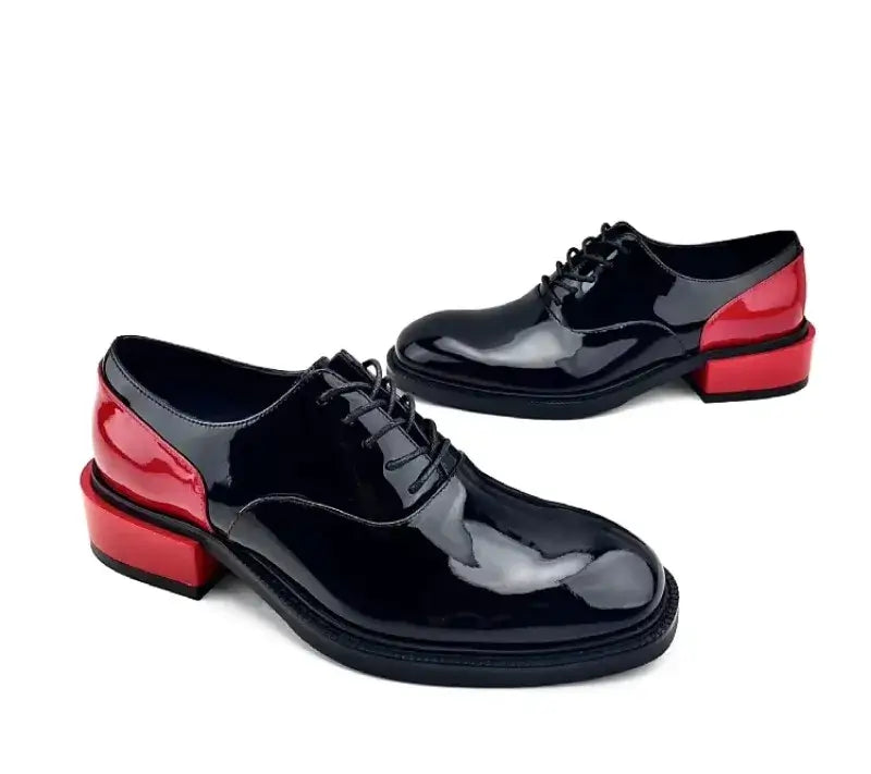 Men's Genuine Leather Lace-Up Derby Dress Shoes