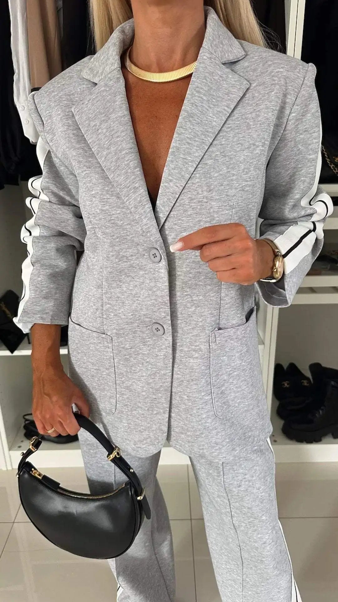 Women's 2-Piece Office Blazer and Pants Set