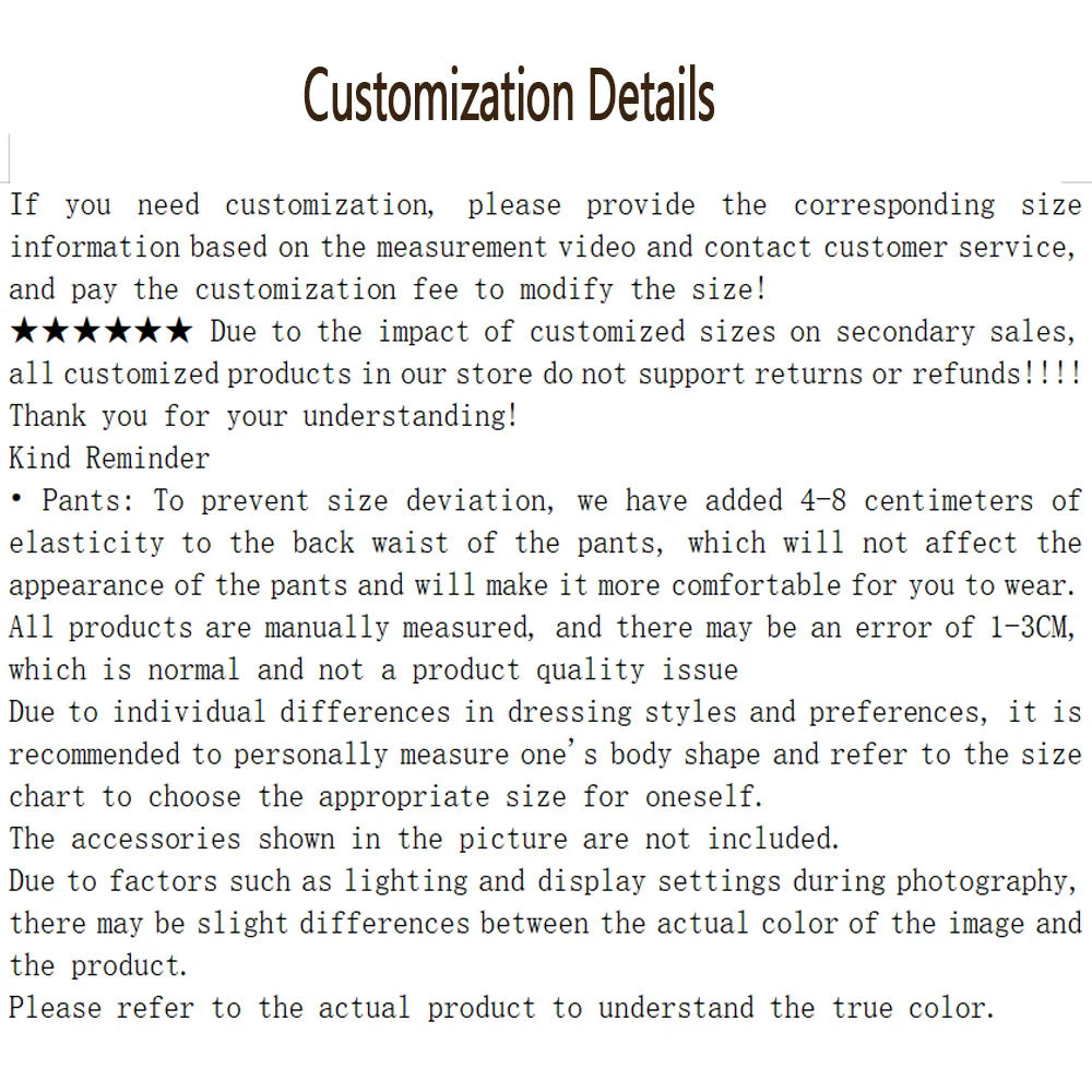 Customization details text graphic not product photo