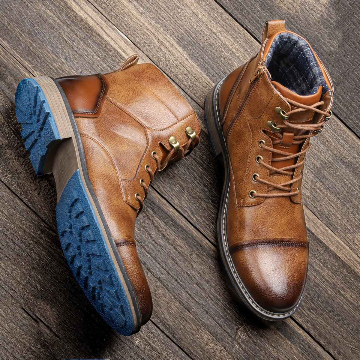 Men's Retro Comfort Leather Spring Boots, Sizes 39-48