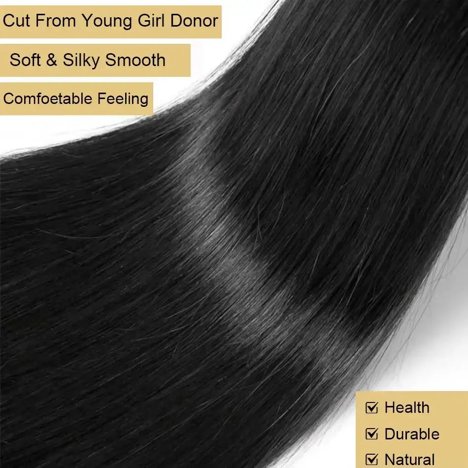 28 30 Inch Body Wave 100% Human Hair Bundles 16A Raw Virgin Brazilian Hair Weaving Bundle Unprocessed Remy Hair Extensions 1 3 4 Pcs Natural Black Color Pure Weave Bundles close-up showing soft and silky smooth texture.