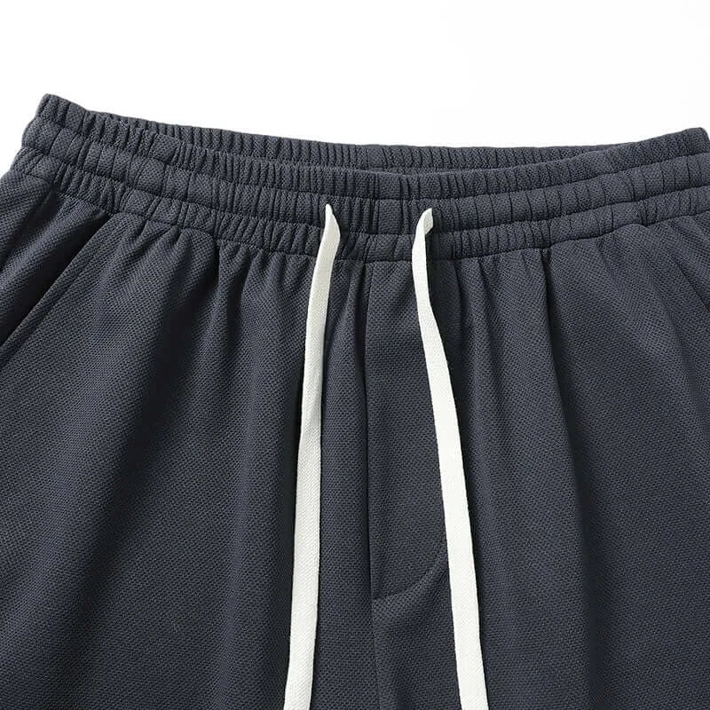 Men's Plus-Size Quick-Dry Short-Sleeve T-Shirt and Shorts Set, 6XL-8XL