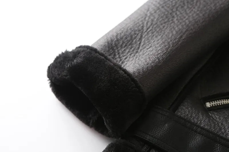 Women's Extra-Thick Faux Fur Lamb Rider Jacket