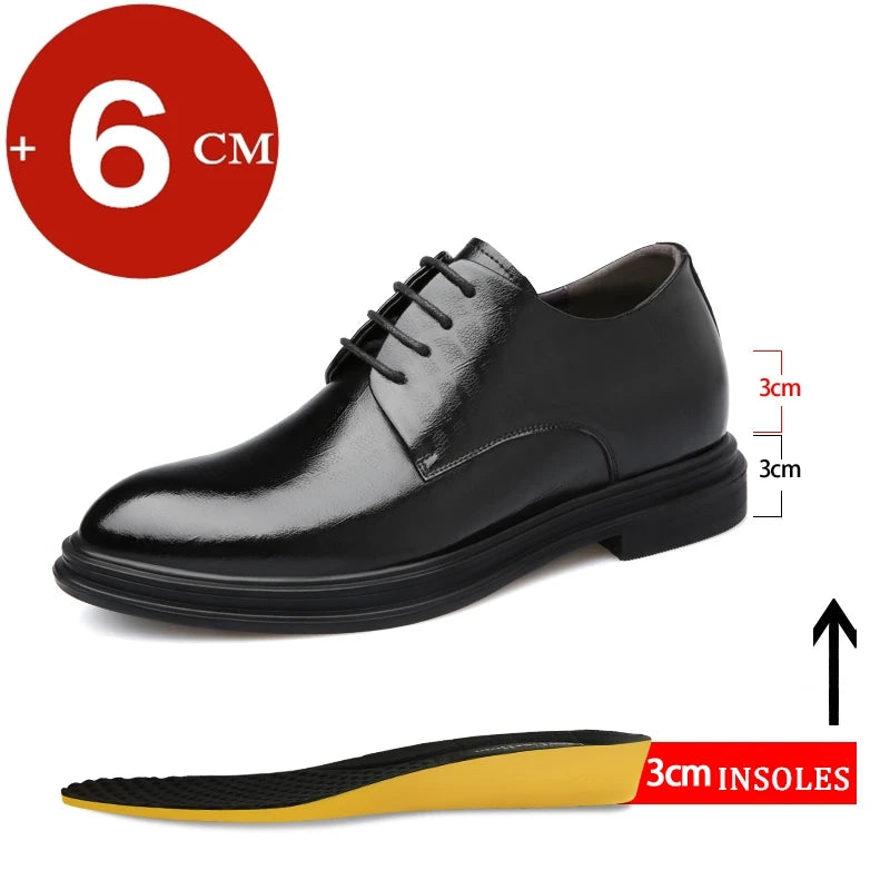 Men's Elevator Oxford Dress Shoes 3/6/8 cm Height