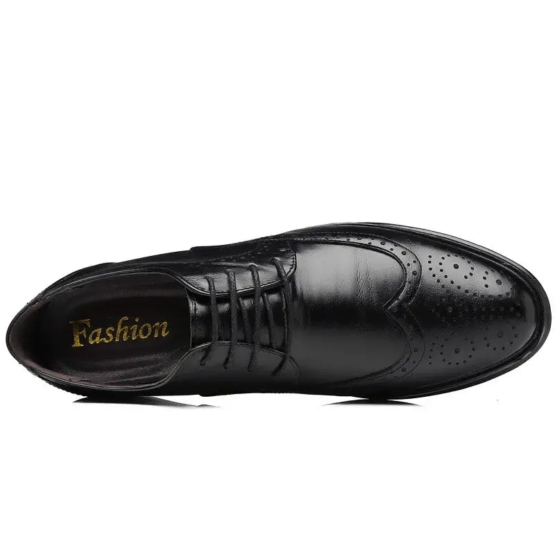Men's Handmade Brogue PU Leather Wedding Dress Loafers