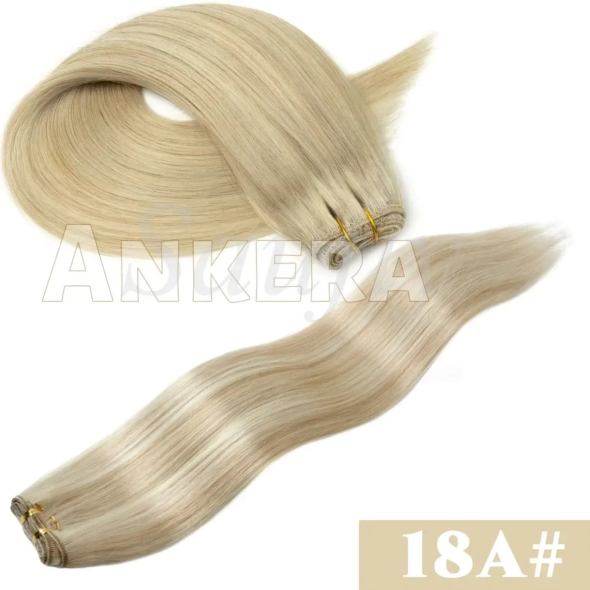 Women's highlights brown double drawn human hair weft bundles blonde