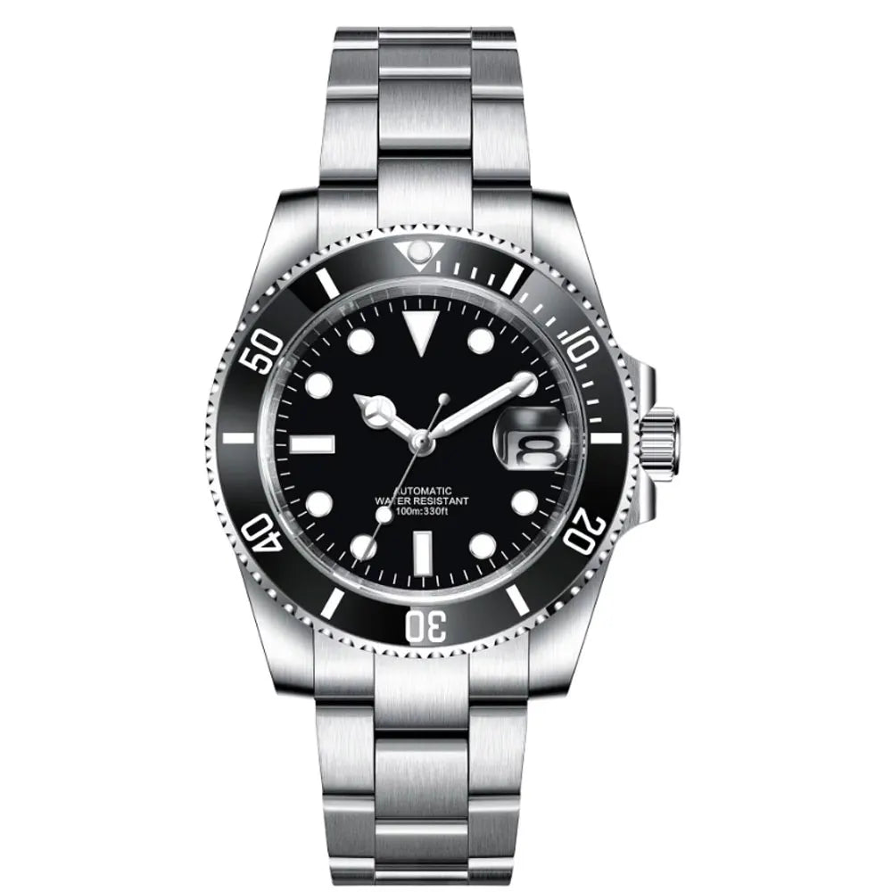 Men's Custom Logo NH35 Automatic Dive Watch Sapphire Ceramic Bezel