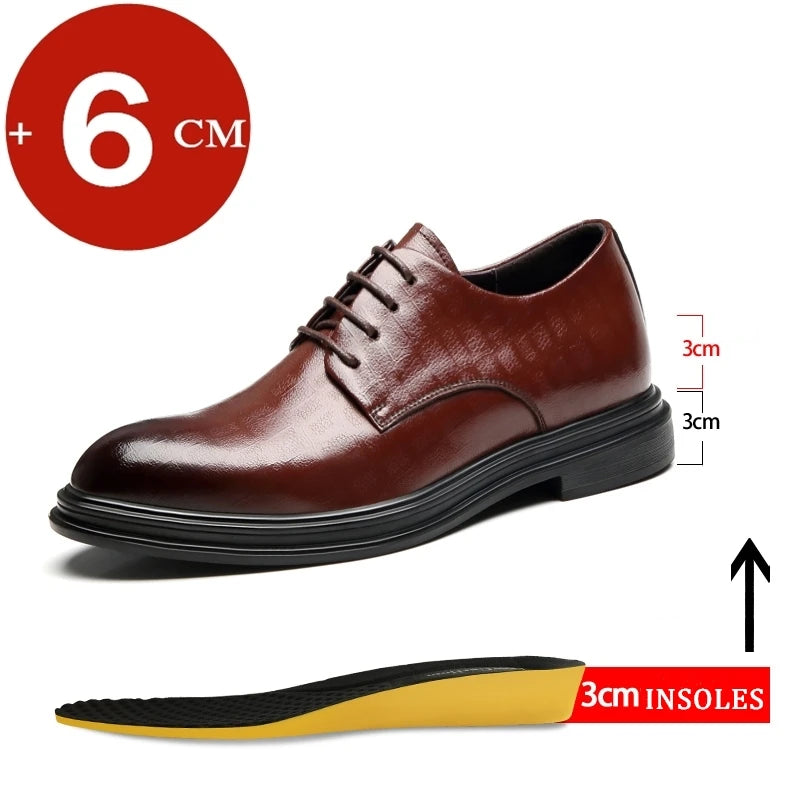 Men's Elevator Oxford Dress Shoes 3/6/8 cm Height