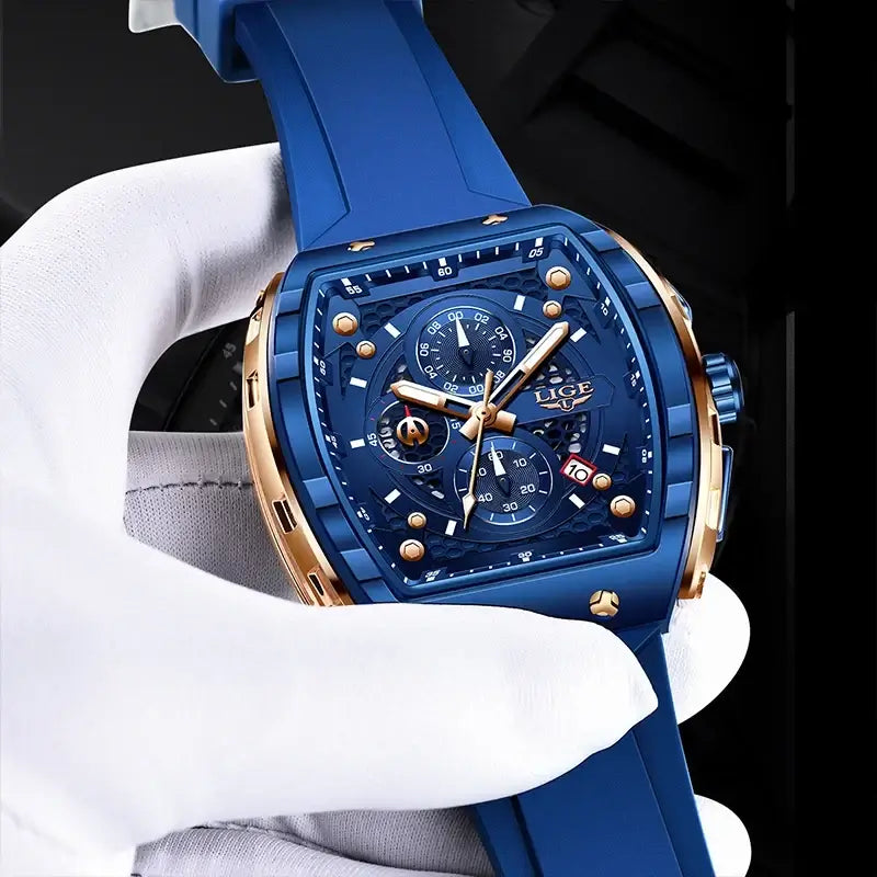 Men's dive chronograph watch product photo