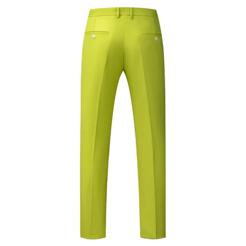 Men's Flat-Front Formal Suit Pants