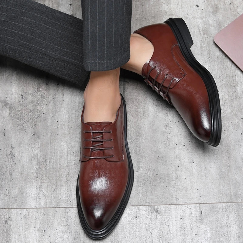 Men's Elevator Oxford Dress Shoes 3/6/8 cm Height