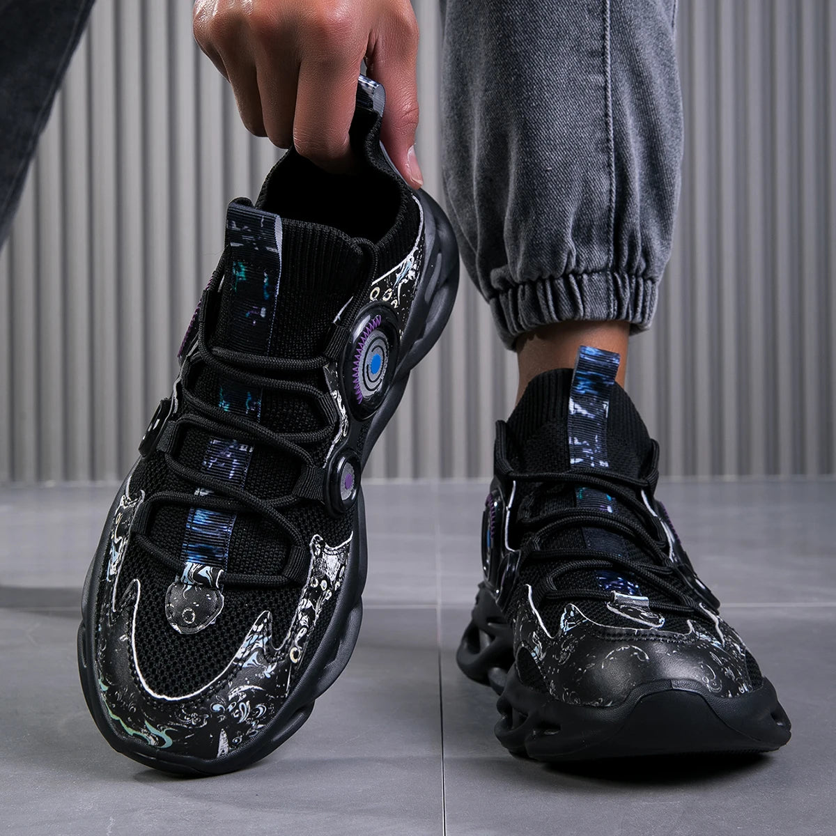 Men's Breathable Casual Trainer Running Sneakers