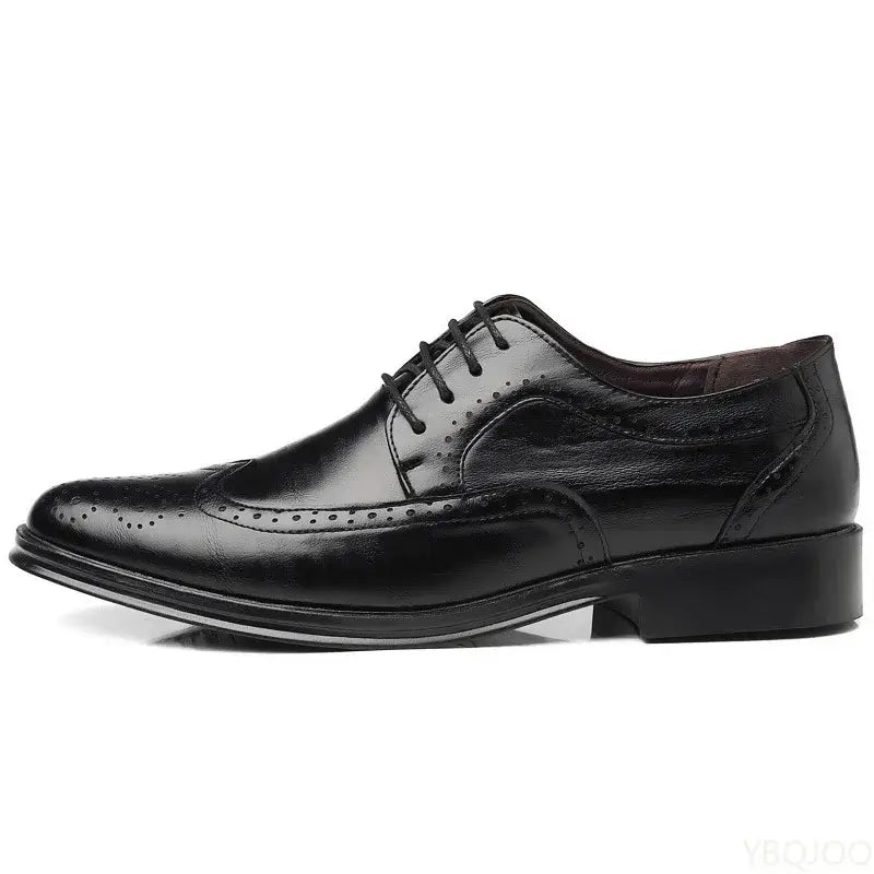 Men's Large Size Pointed Low-Cut Office Formal Shoes