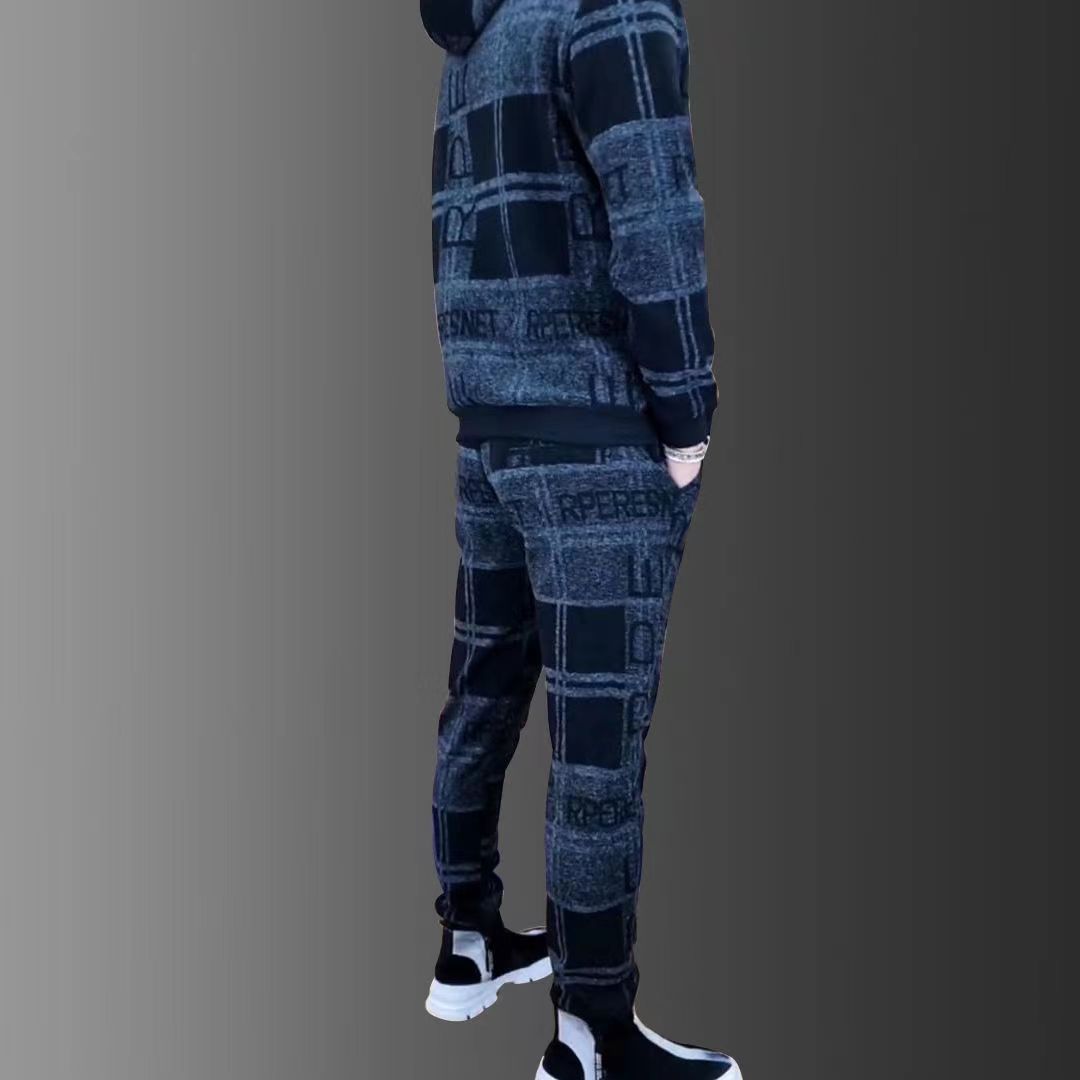Men's Zip Hoodie Tracksuit Set, Jacket & Sweatpants 2-Piece 2026