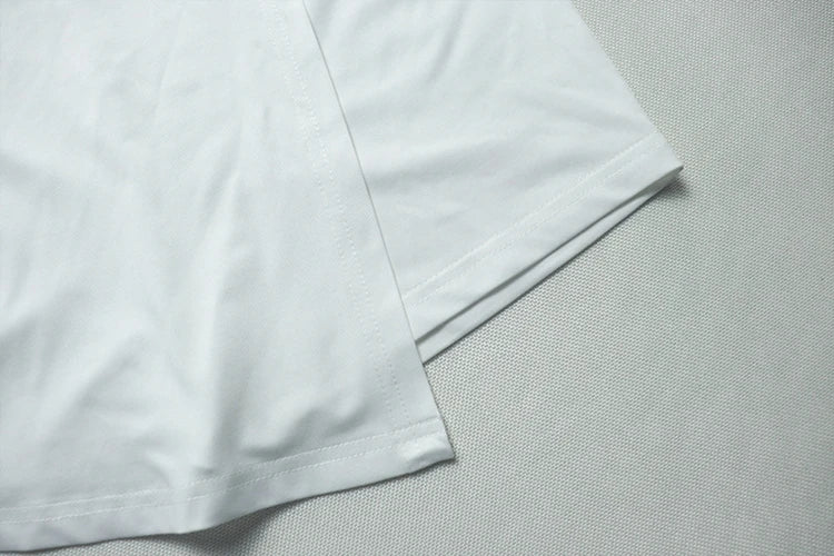 Women's White Hollow Halter Backless Top and Irregular Mini Skirt Set