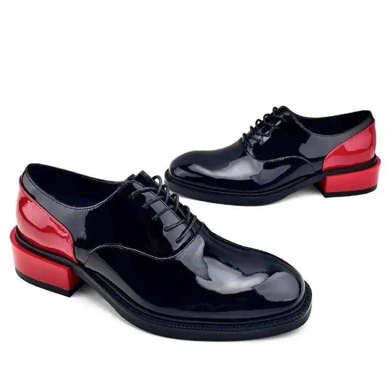Men's Genuine Leather Lace-Up Derby Dress Shoes