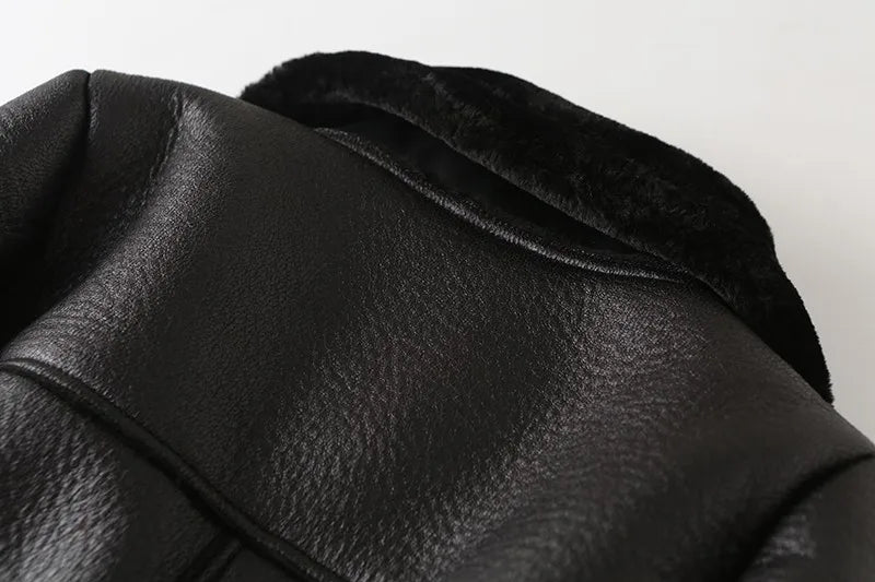 Women's Extra-Thick Faux Fur Lamb Rider Jacket