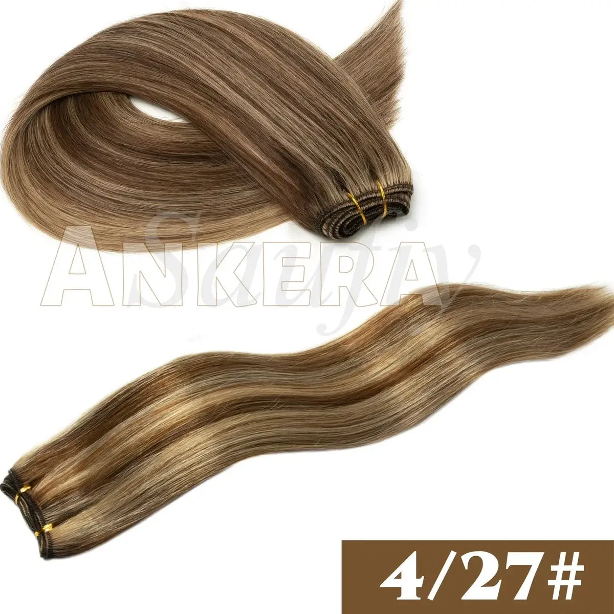 Women's human hair weft bundles alternate color