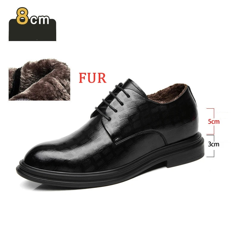Men's Elevator Oxford Dress Shoes 3/6/8 cm Height