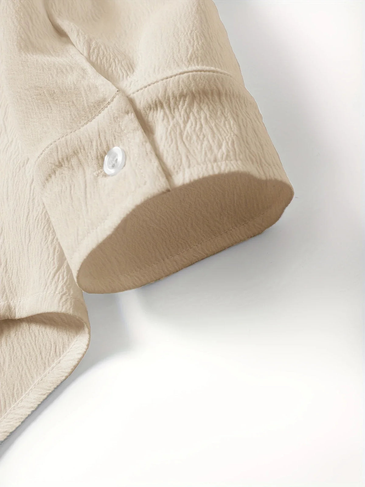 Men's Solid Hawaiian Beach Shirt and Jogger Pants Set