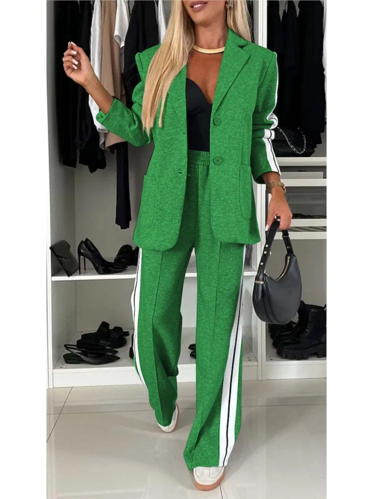 Women's 2-Piece Office Blazer and Pants Set