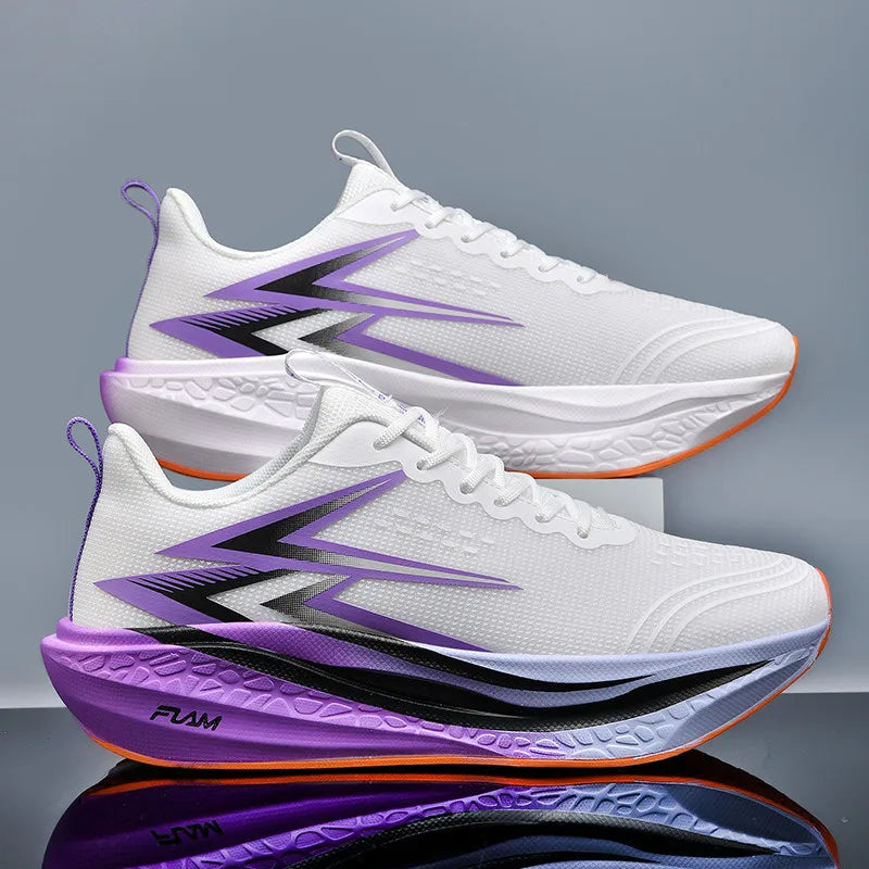 Men's Lightweight Breathable Carbon-Board Marathon Running Shoes