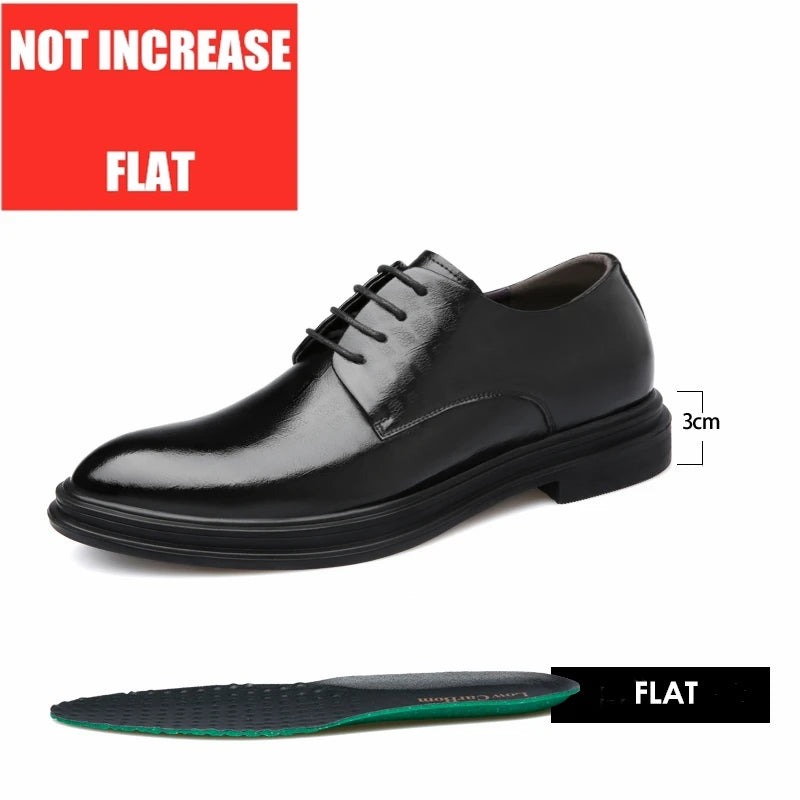 Men's Elevator Oxford Dress Shoes 3/6/8 cm Height