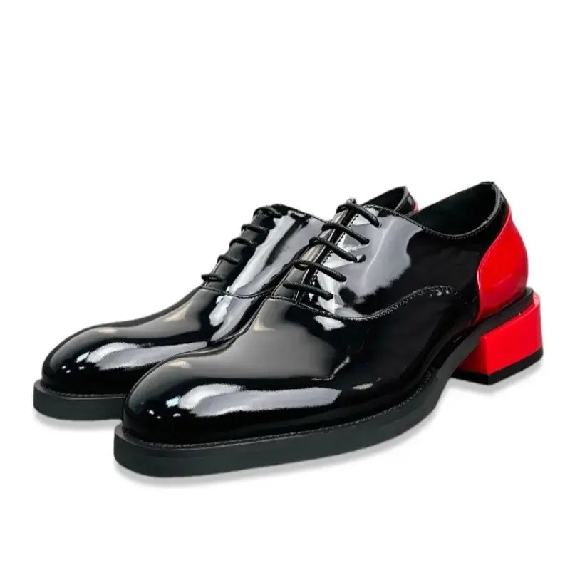 Men's Genuine Leather Lace-Up Derby Dress Shoes