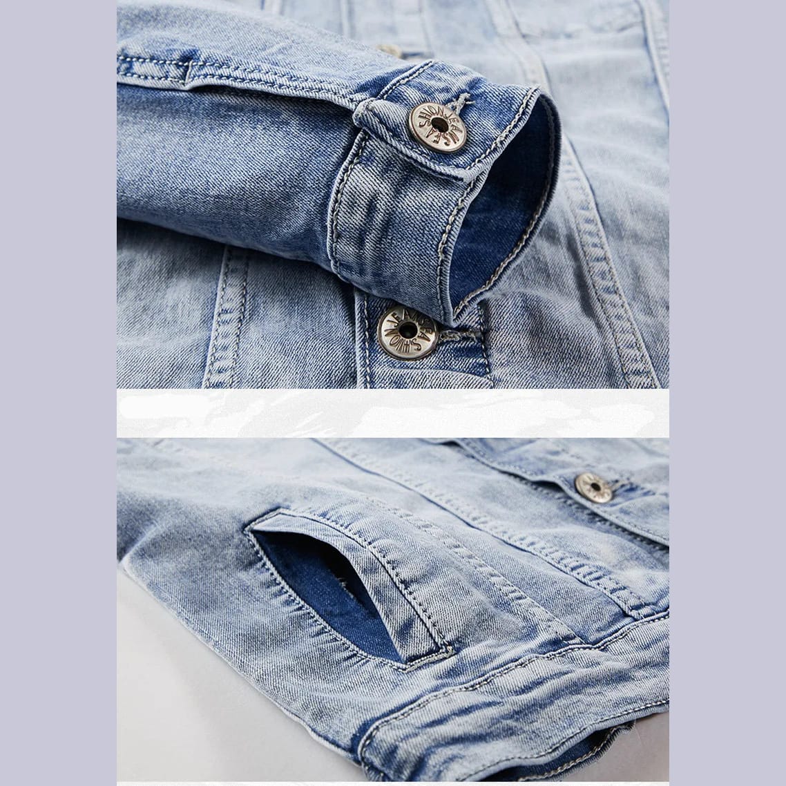 Spring Autumn Men's Denim Suit Loose Fit Plus Size Trendy Two-Piece Student Versatile Outerwear Casual Jacket